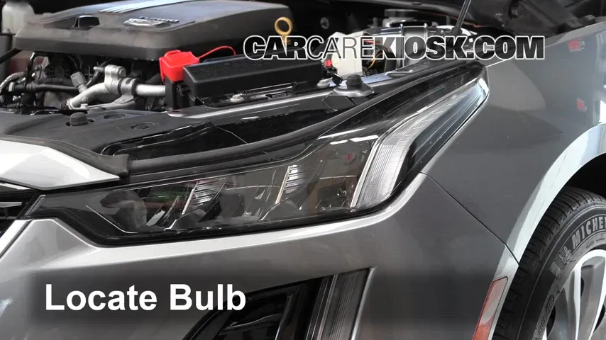 2020 Cadillac CT5 Premium Luxury 2.0L 4 Cyl. Turbo Éclairage Feux de route (remplacer l'ampoule)